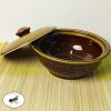 Thố có nắp 20-22cm - Gốm Minh Tâm Phù Lãng Bắc Ninh-nắp mở